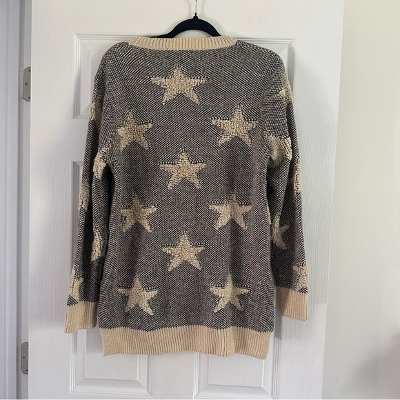 Size M Vintage Dirty Ballerina Mohair Wool Blend Star Crewneck Sweater - Picture 2 of 5